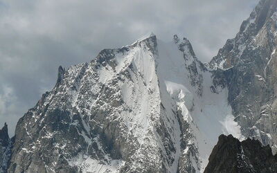 Blick auf Aiguille Blanche de Peuterey