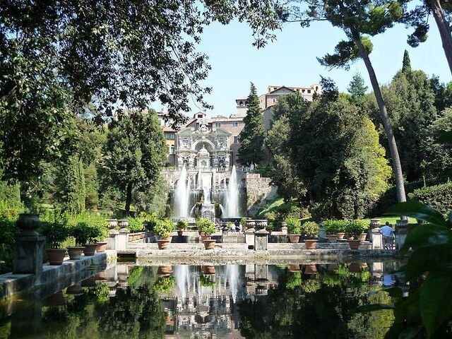 Ein Teich bei der Villa d'Este