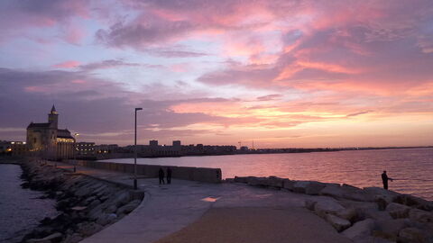Trani, Sonnenuntergang