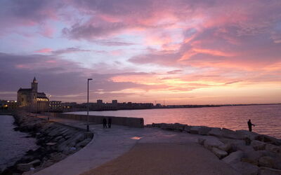 Trani, Sonnenuntergang