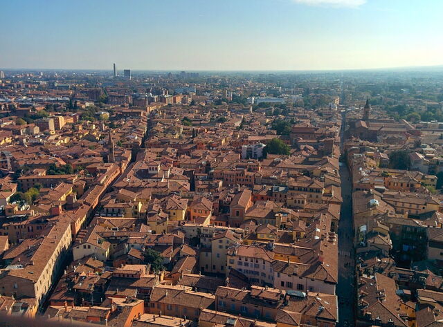 Blick über Bologna