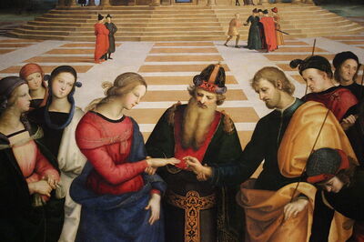 Die Hochzeit der Jungfrau von Raphael (in der Brera)