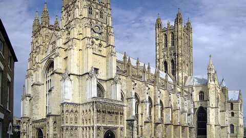 Anfang der Via Francigena bei Canterbury