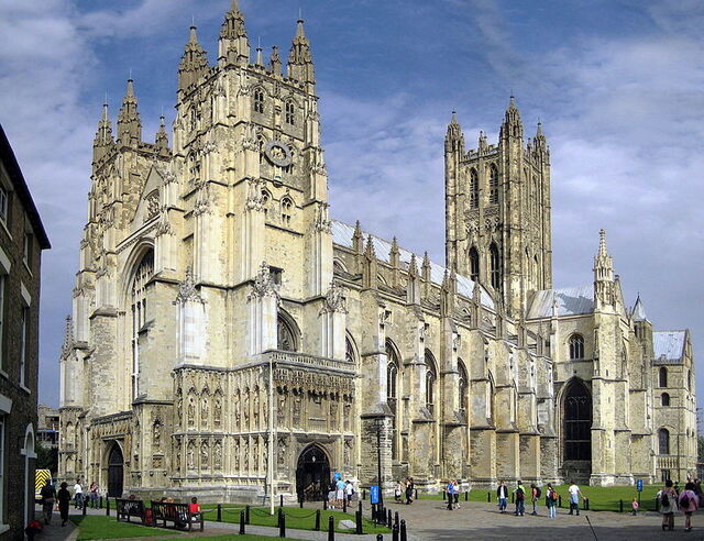 Anfang der Via Francigena bei Canterbury
