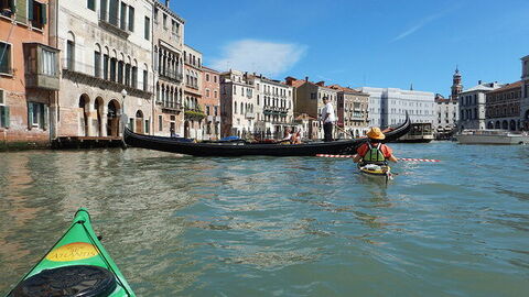 Kajak in Venedig