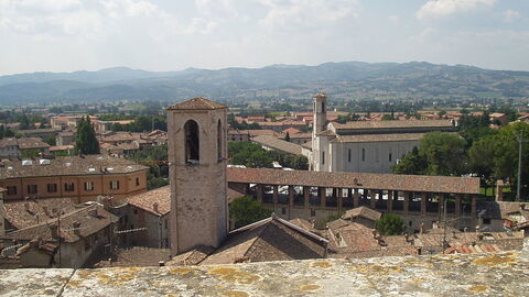 Blick auf Gubbio