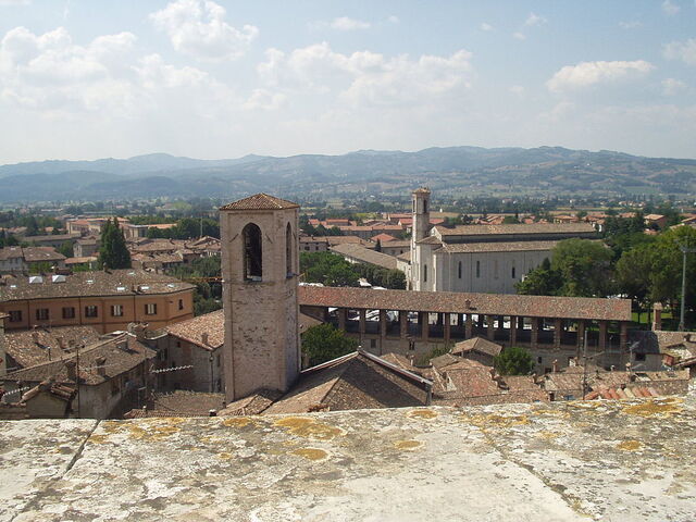 Blick auf Gubbio