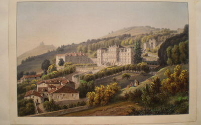 Blick auf die Villa della Regina