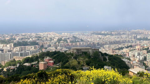 Ansicht der Stadt Genua