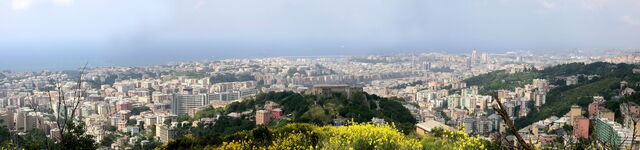 Ansicht der Stadt Genua