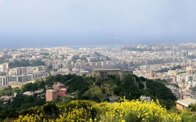 Ansicht der Stadt Genua