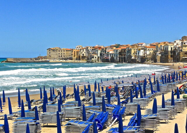 Cefalù, Strand