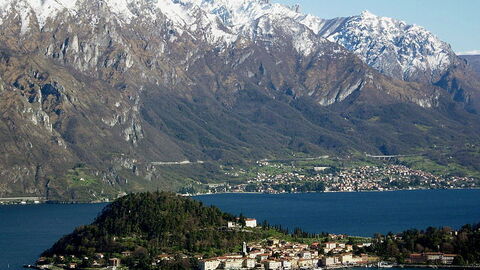 Der See Como und die Stadt Bellagio