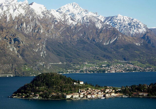 Der See Como und die Stadt Bellagio