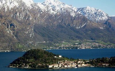 Der See Como und die Stadt Bellagio