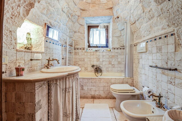 Trullo Agapanto, Badezimmer