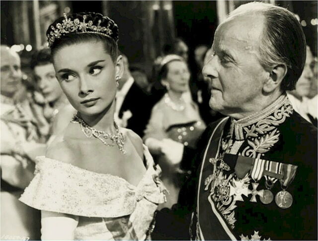 Hepburn in "Ein Herz und eine Krone"