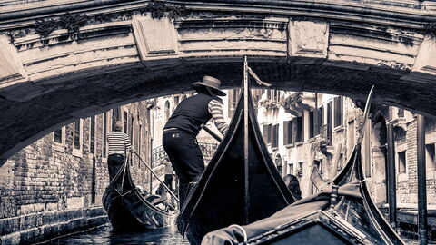Gondeln in Venedig