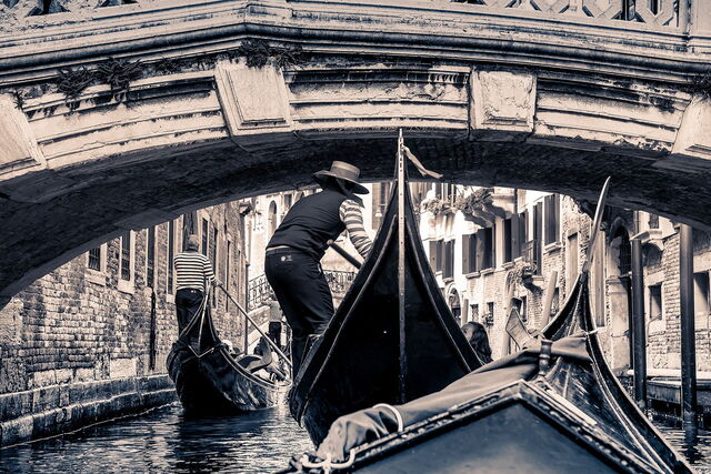 Gondeln in Venedig