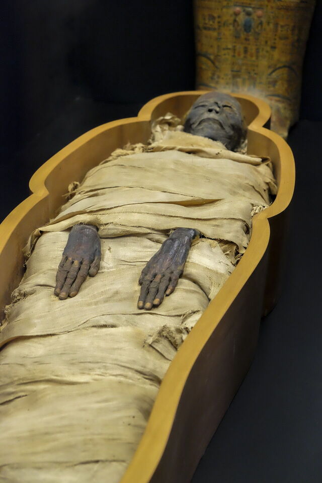 Eine Mumie in den Vatikan Museen