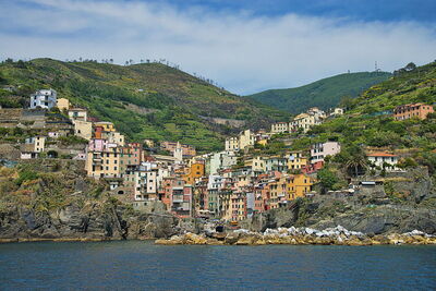 Die Stadt Cinque Terre von Riomaggiore