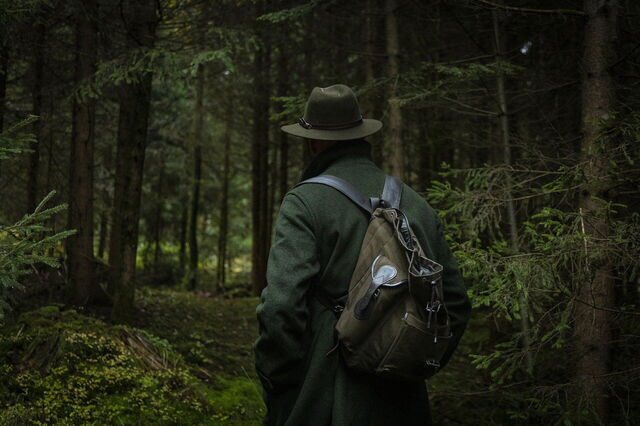 Wanderer im Wald