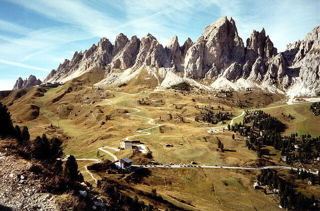 Ansicht der Dolomiten