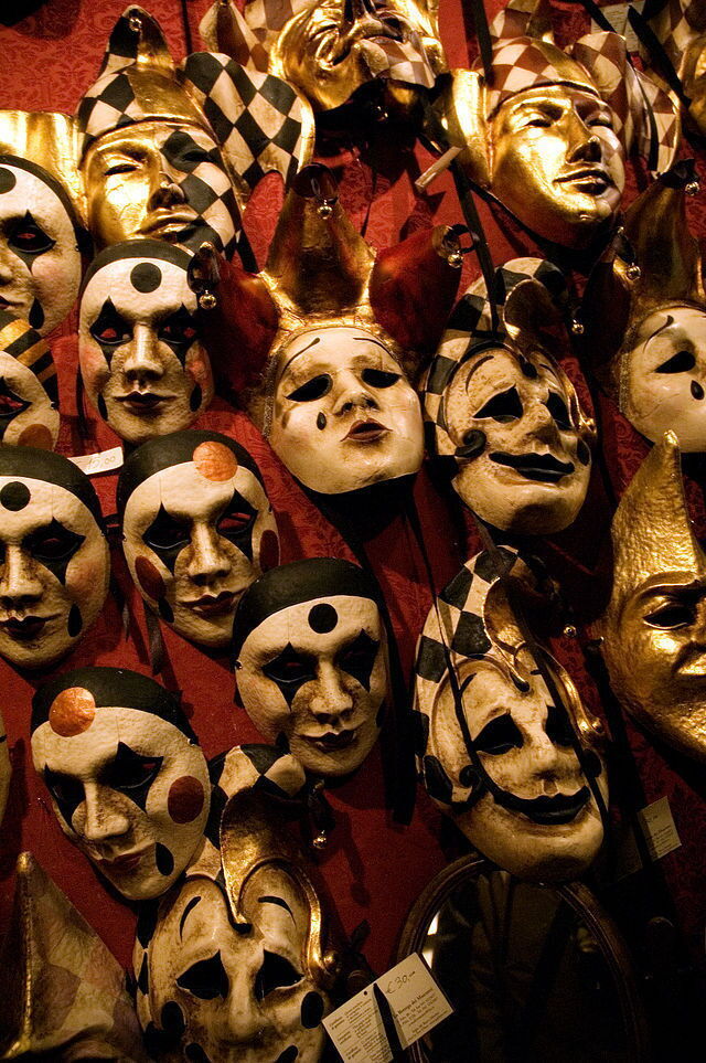 Venezianische Maskenkollektion