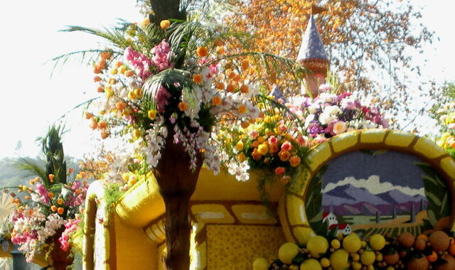 Buntes Blumenfloß