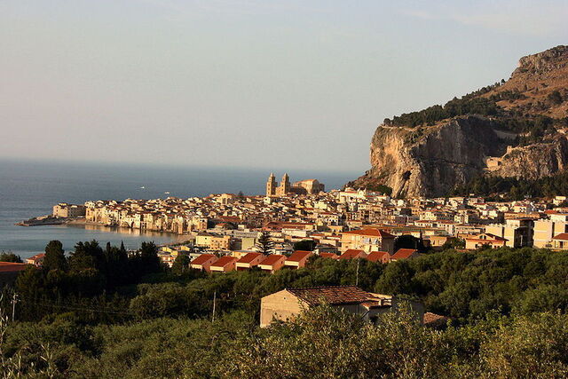 Ein Sonnenuntergang auf Cefalù