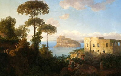 Landschaft der Insel Ischia, Thomas Ender