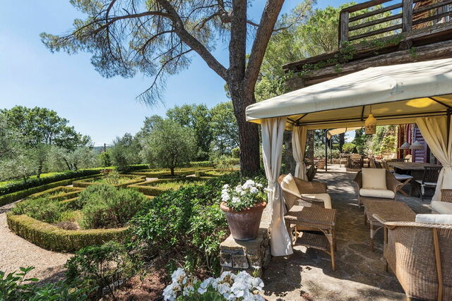 Villa Le Corti, Garten