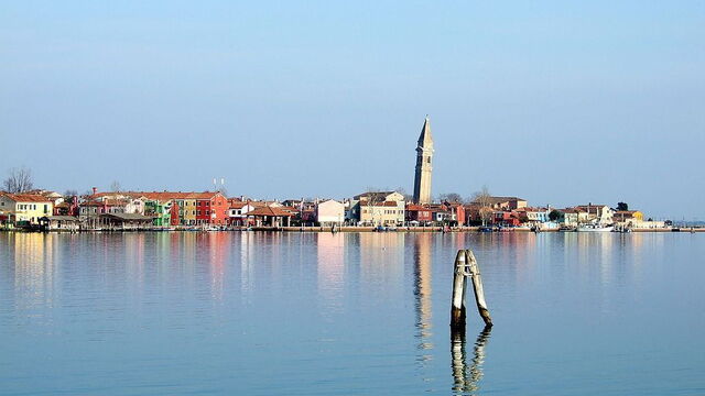 Blick auf die Insel Burano