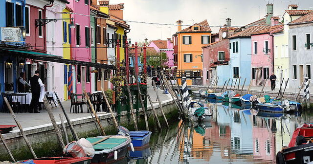 Bunte Häuser auf Burano