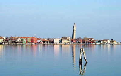 Blick auf die Insel Burano
