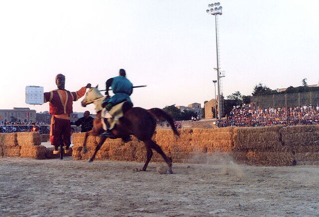 Hauptakt des Palio dei Normanni