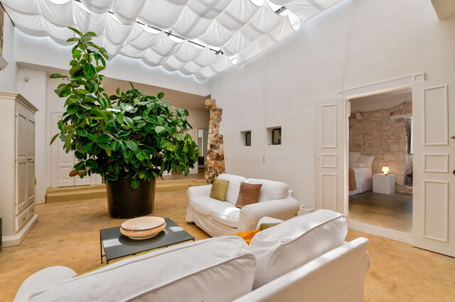 Masseria Isaia, zentrales Wohnzimmer