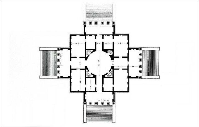 La Rotonda, Plan