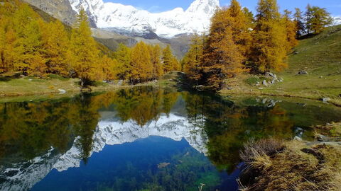 Ein See im Aosta Tal