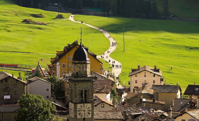 Eine Ortschaft im Aosta Tal