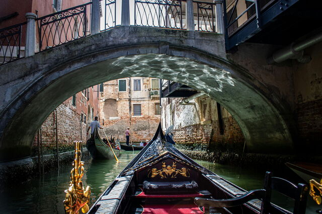 Auf den Kanälen von Venedig
