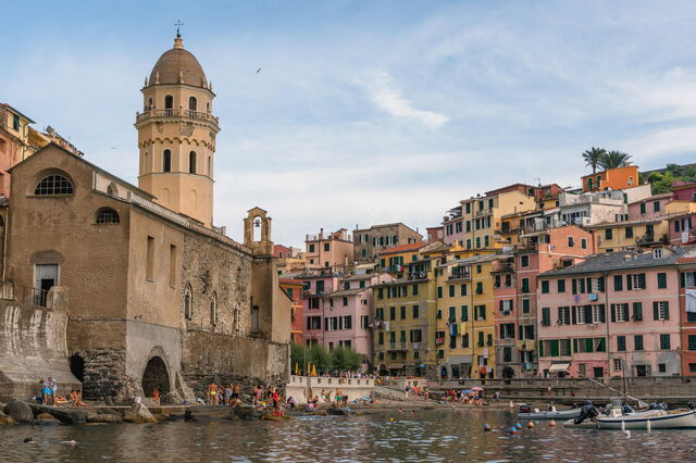 Vernazza, Strand