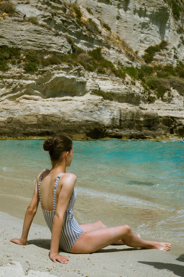 Ein Strand in Tropea