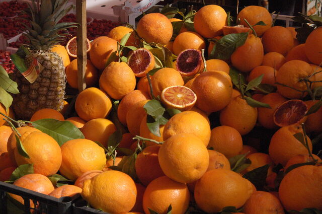 Ballarò Markt, Orangen