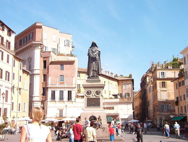 Statue von Giordano Bruno, Campo de' Fiori