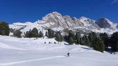 Ski fahren im Val Gardena