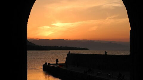 Cefalù, Sonnenuntergang