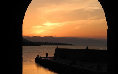 Cefalù, Sonnenuntergang