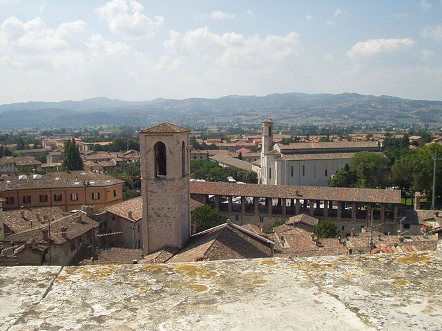 Blick über Gubbio