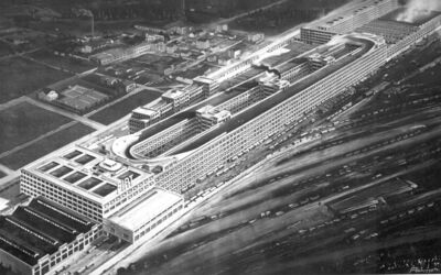 Luftaufnahme der Lingotto Fabrik